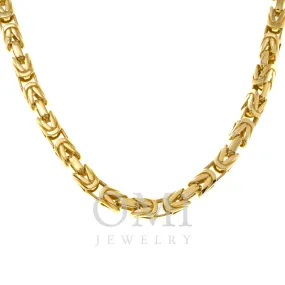 14K GOLD 4MM BYZANTINE CHAIN