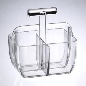 ACRYLIC RECTANGULAR UTENSIL CADDY