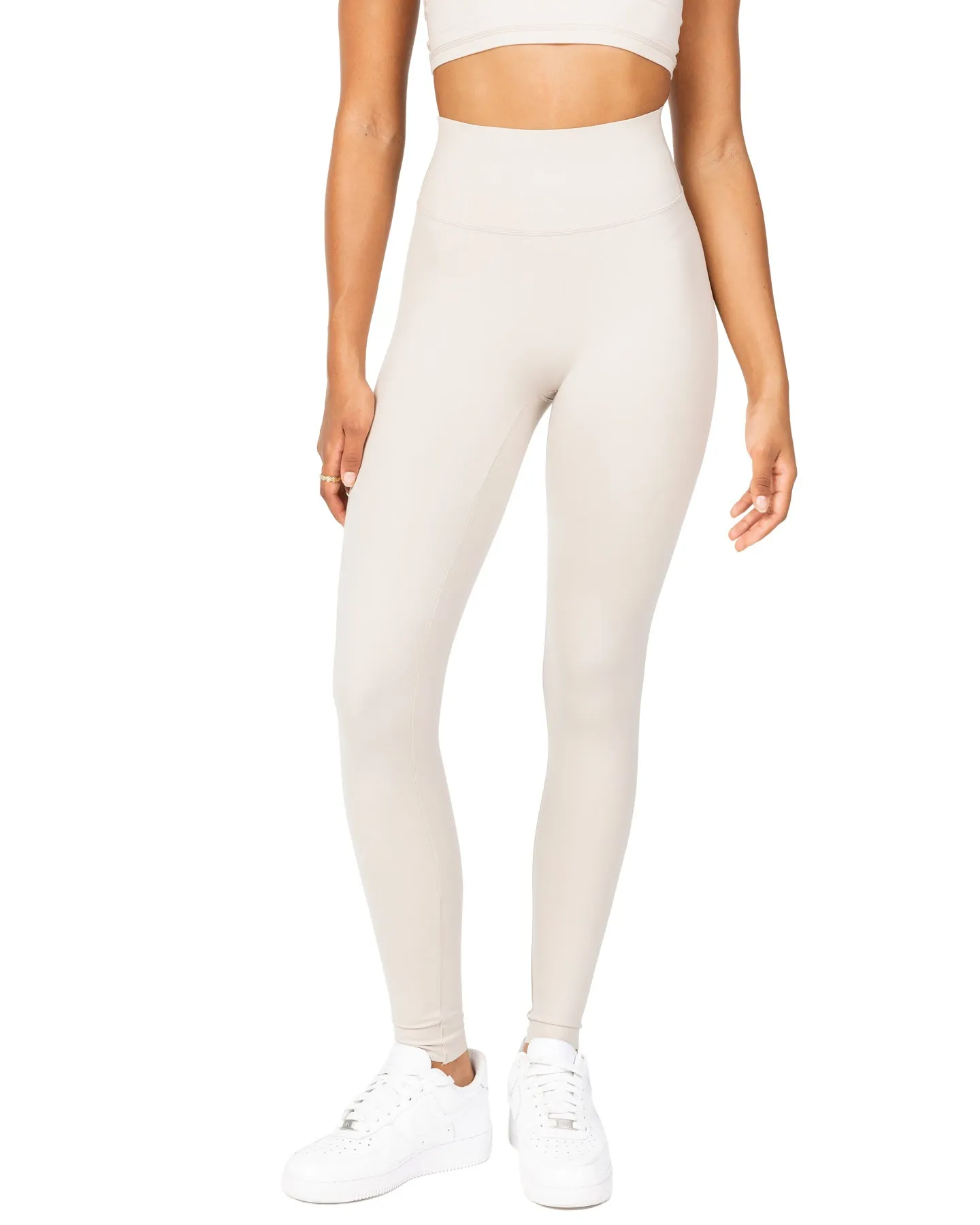 Aura Bonded Leggings - Oat Latte