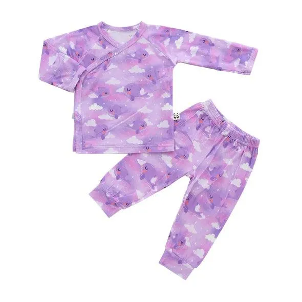 Bamberry Long Sleeves Kimono Pajama Set KPOP Inspired Whalien