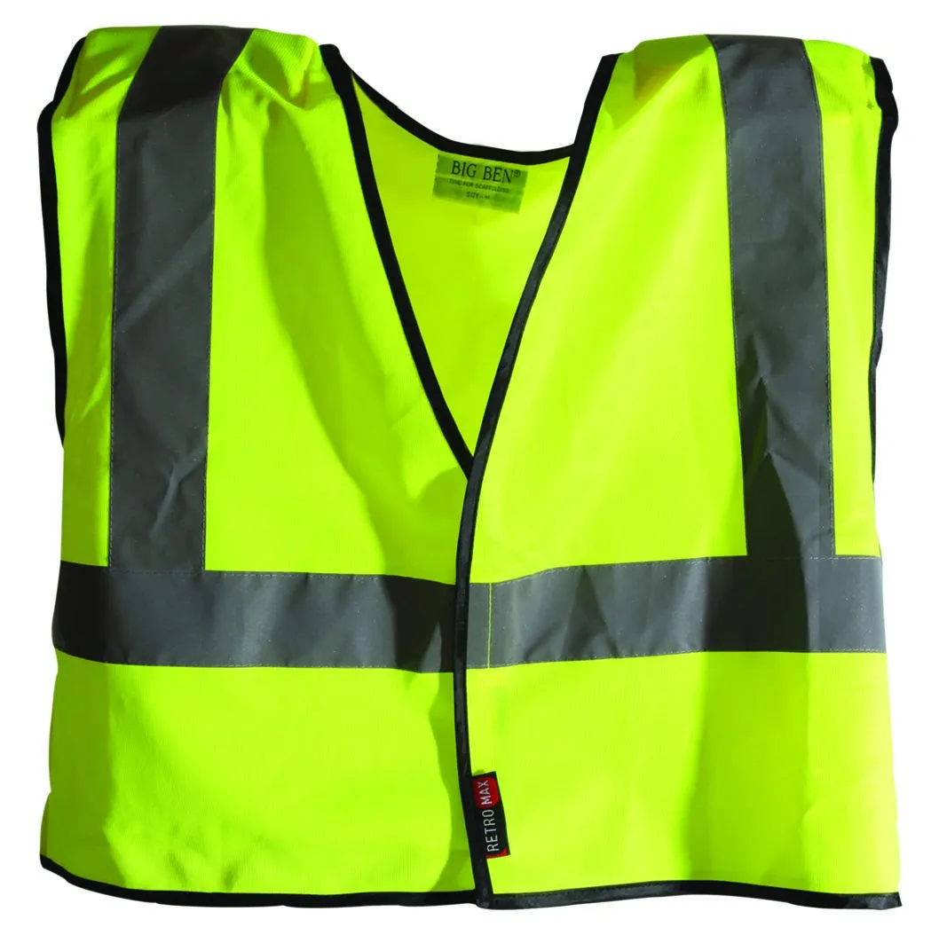 BIGBEN® Short Hi-Vis Waistcoat with Shoulder Pads - Class 1