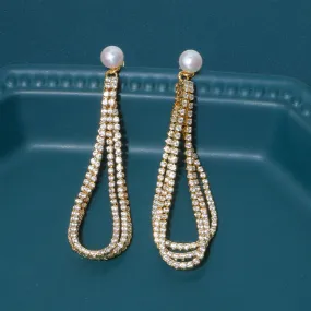 Bling Pearl Earrings