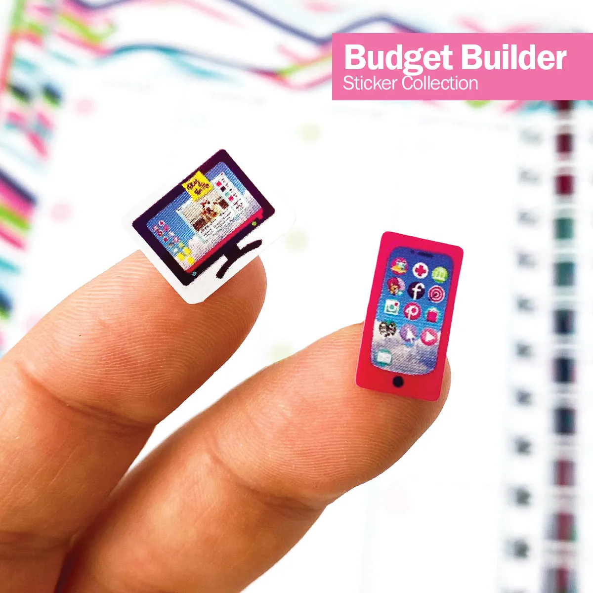 Budgeting Bundle | Budget Binder™ Financial Workbook   Mini Peek at the Week® Planner Pad   Sticker Set