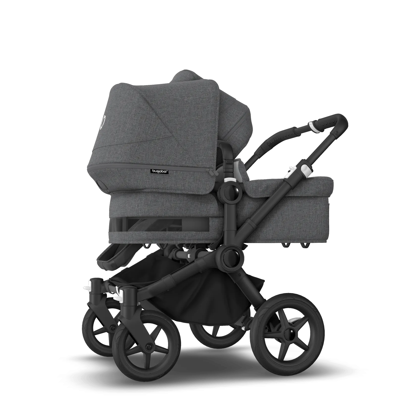 Bugaboo Donkey 5 Duo - Black/Grey Melange/Grey Melange