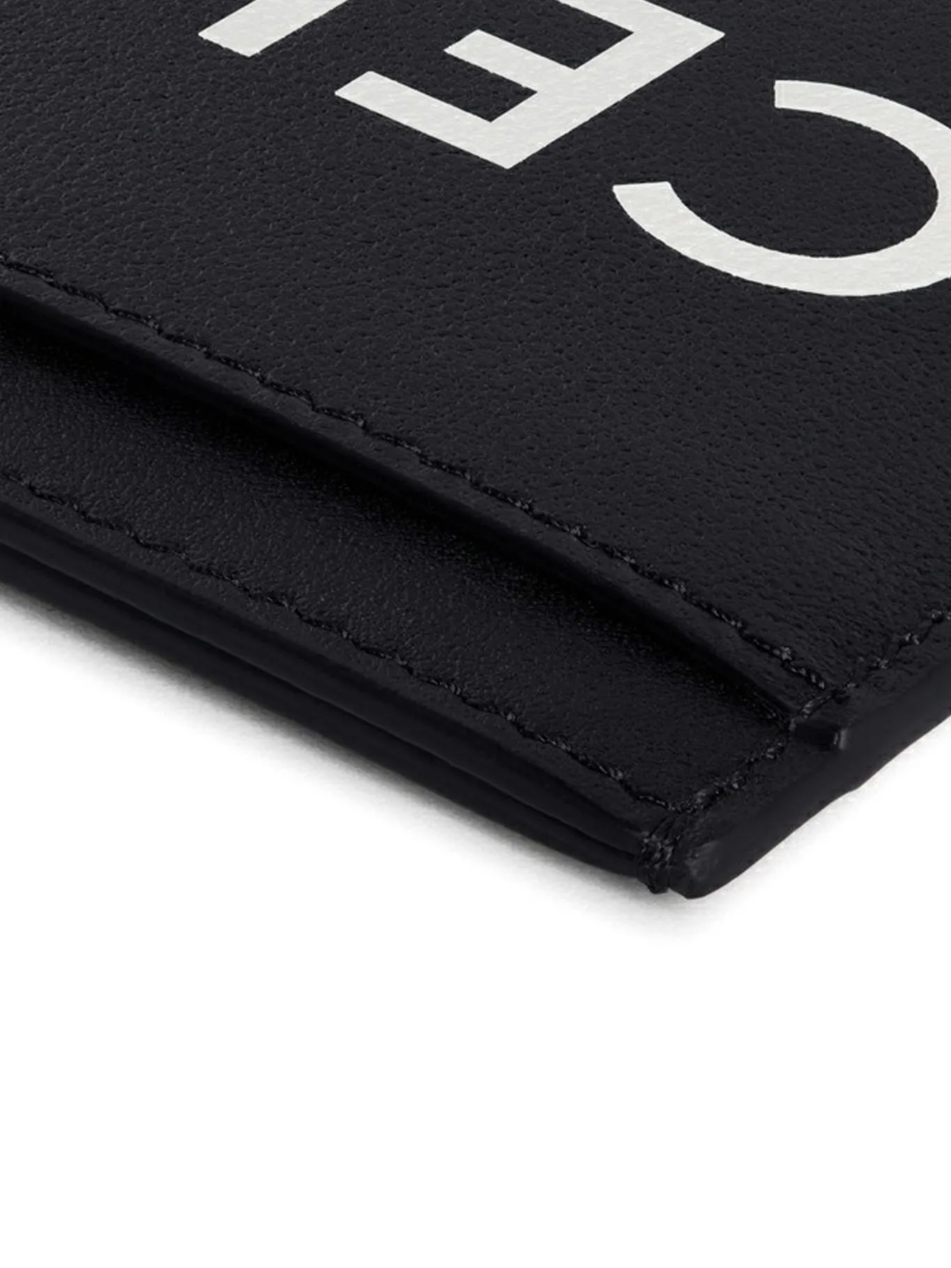 CARD HOLDER IN SMOOTH CALFSKIN WITH CELINE PRINT BLACK