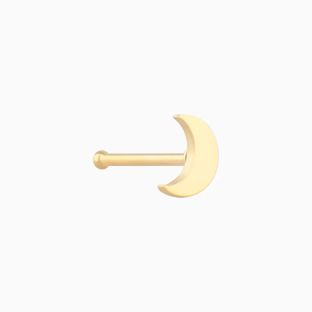 Crescent Moon Nose Stud