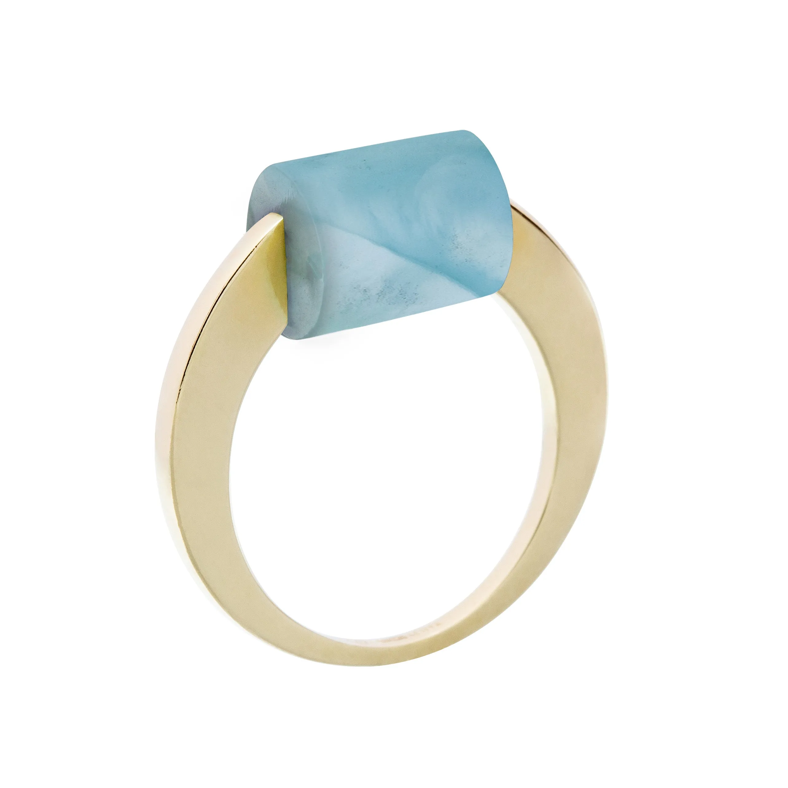 DECO CILINDRO AMAZONITE RING