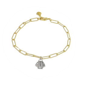 Diamante Charm Bracelet Shell