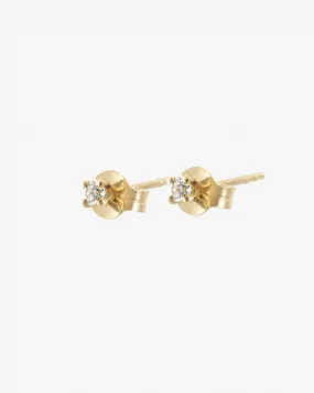 Diamond Sky drop studs gold