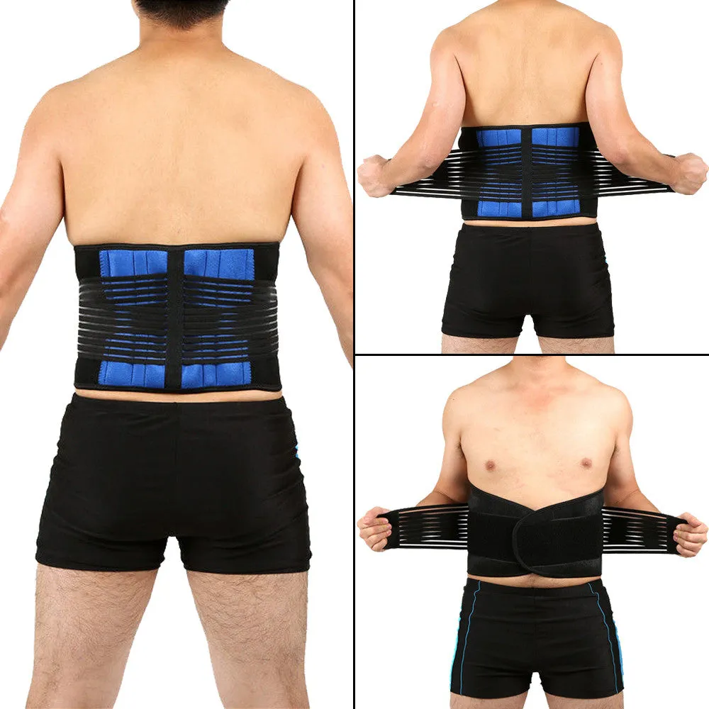 Double Pull Adjustable Lumbar Support Belt