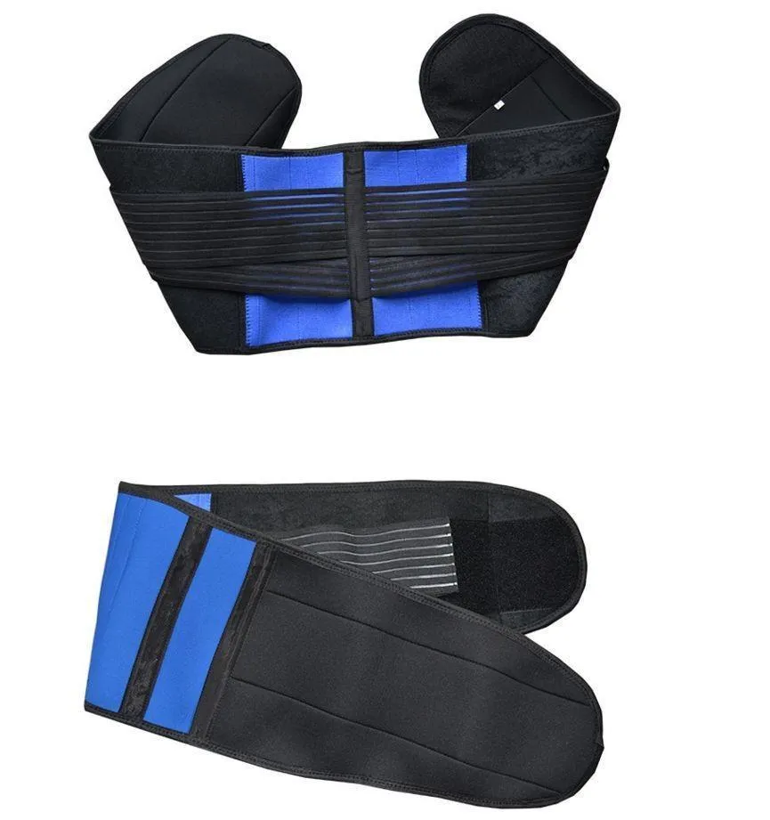 Double Pull Adjustable Lumbar Support Belt