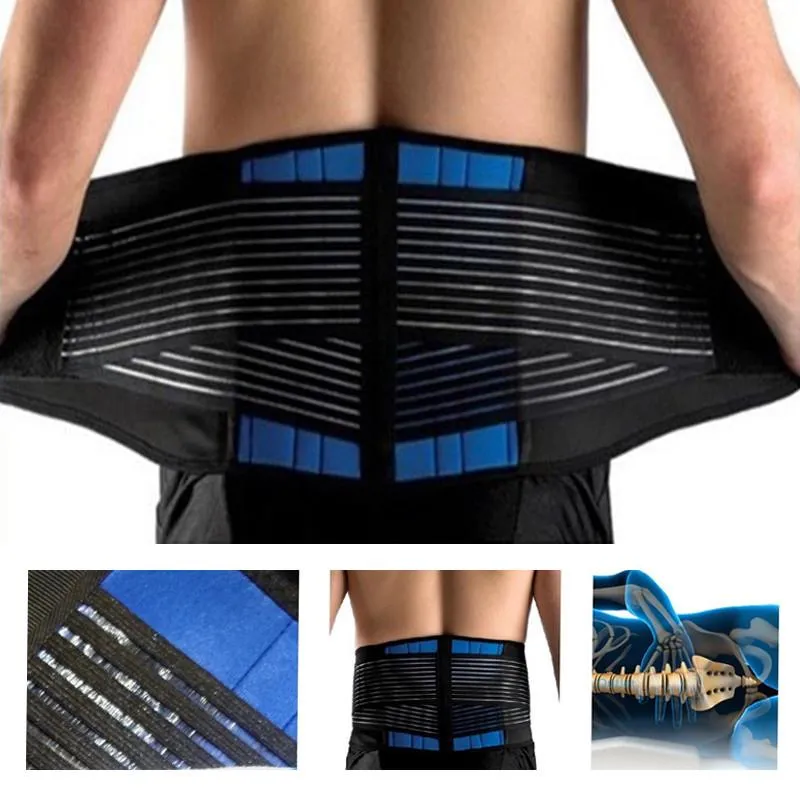 Double Pull Adjustable Lumbar Support Belt