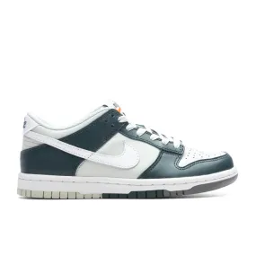 Dunk Low (GS) - Deep Jungle/White/Light Silver