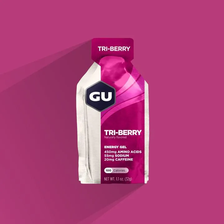 Gu Energy Gel- Tri Berry   Caffeine