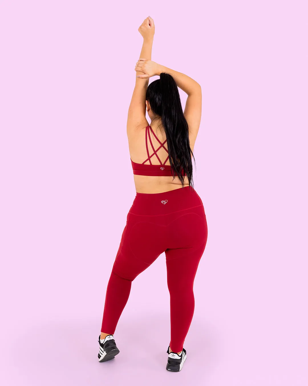 HERO Super Hold Leggings Burgundy