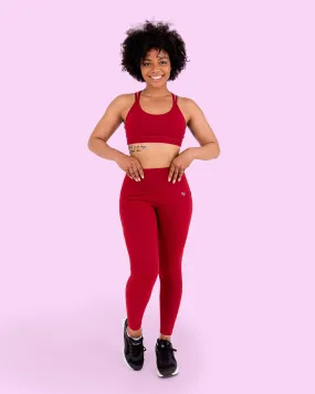 HERO Super Hold Leggings Burgundy