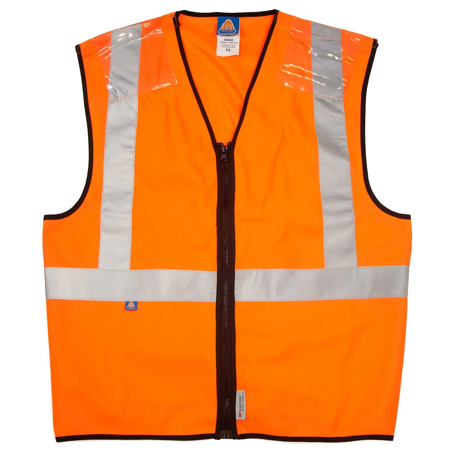 Hi-Vis Railtrack Waistcoat Class 2 c/with Viblon Shoulder Protection - Orange