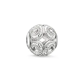 KARMA BEAD - STERLING SILVER WAVE BEAD