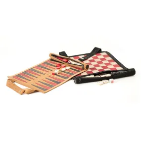 Melvill & Moon Backgammon Set (Roll-Up)