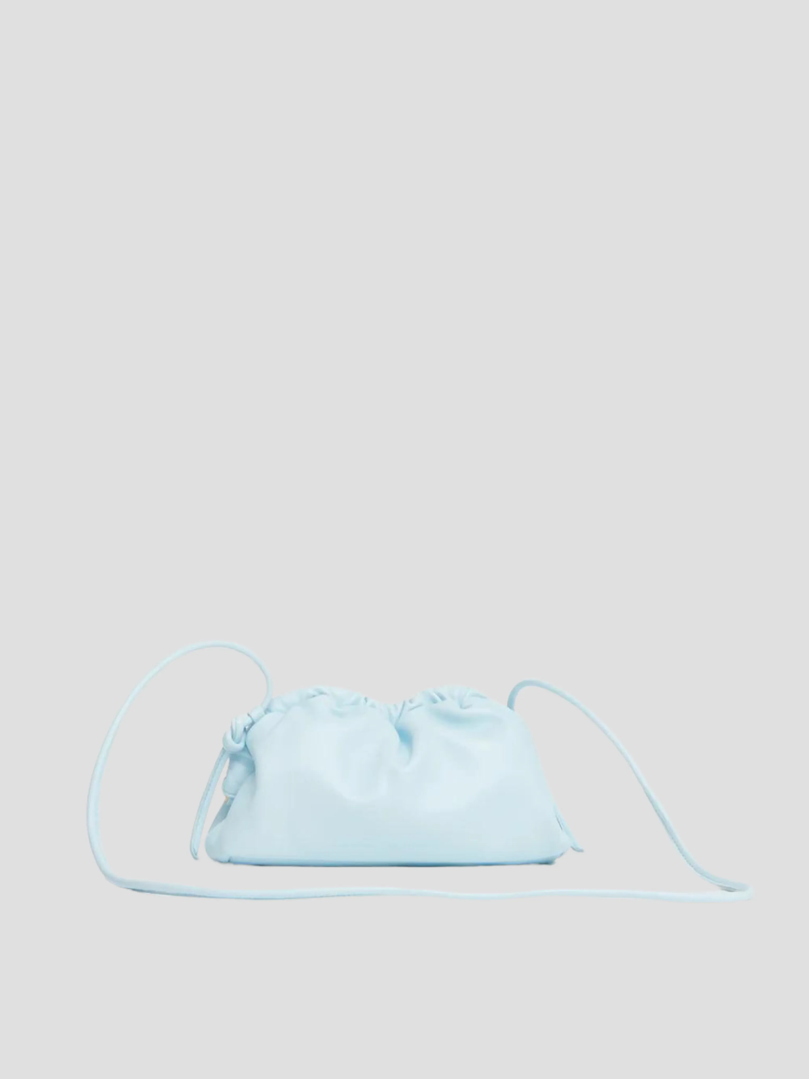 Mini Cloud Clutch in Blue Ice