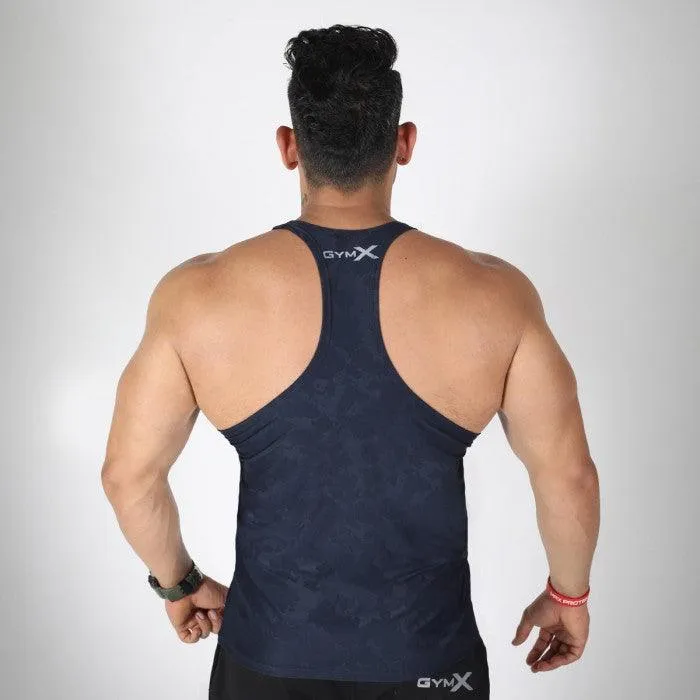 Navy Blue Leopard Stringer - Animal Instinct- Sale