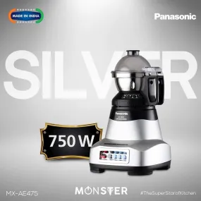 PANASONIC MONSTER MIXER GRINDER 750 WATTS, 4 JARS, MX-AE475