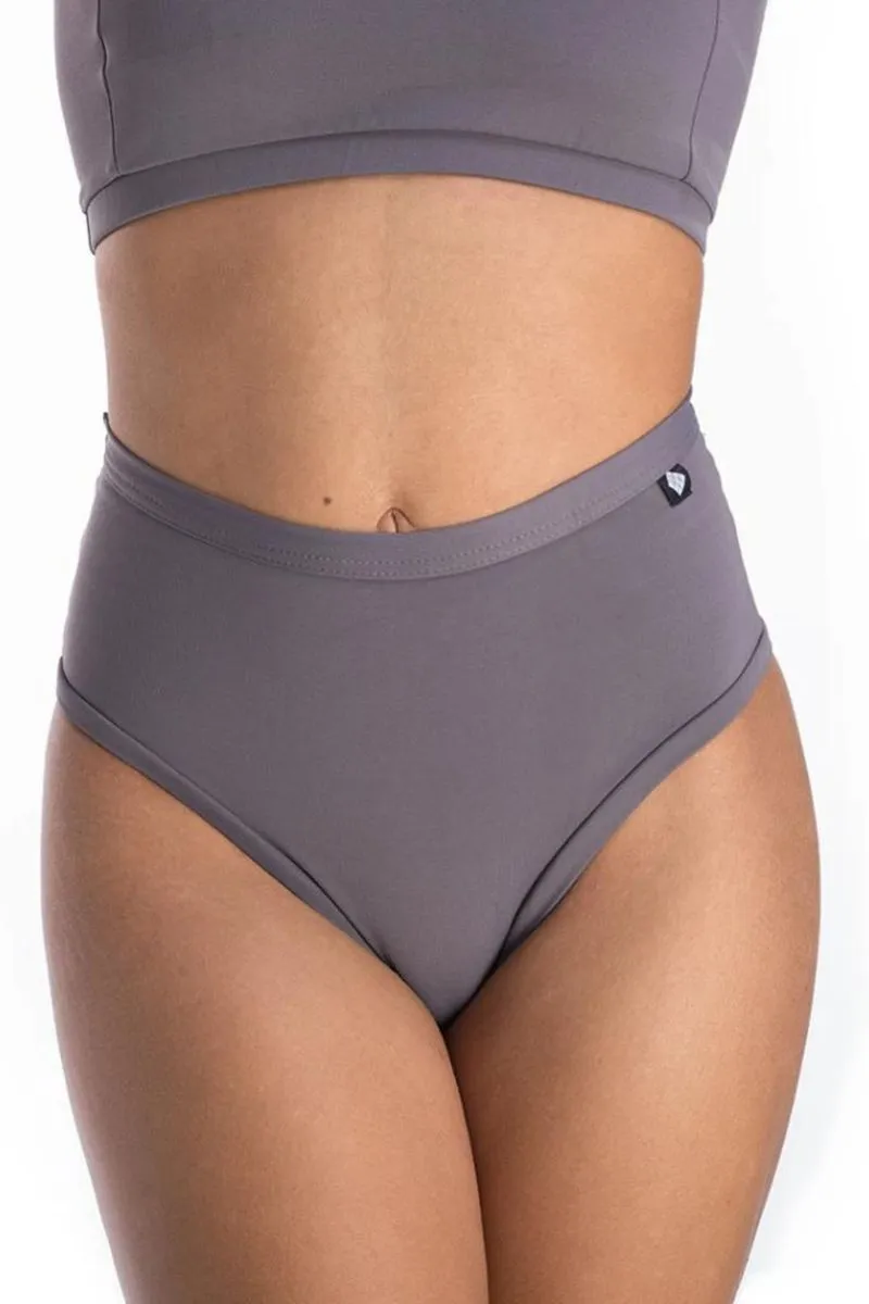 Poledancerka X High Leg Shorts - Grey