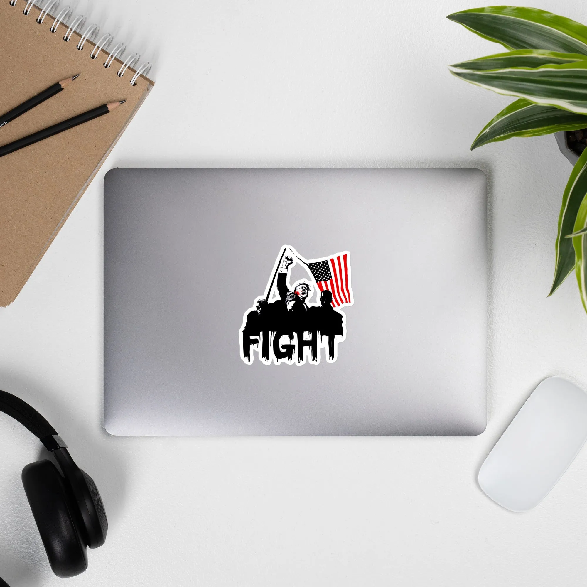 "Fight" Bubble-free stickers