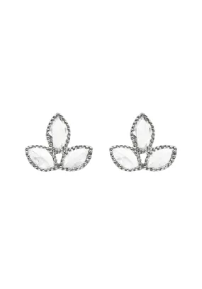 Sethi Couture Lilah 18KWG Marquise Rose Cut Diamond Stud Earrings