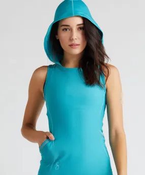 Sleeveless Backless Hoodie Tank Top