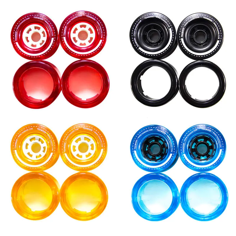 Teamgee 90mm Color Replaceable PU Wheels For H3/H5/H6/H9/H8/H20/H20T/H20 MINI (4-Piece)