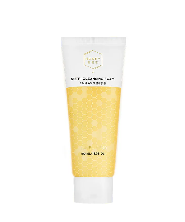 True Island Honey Bee Nutri Cleansing Foam 100ml Dry Skincare Moisture Facial Pore Cleanser