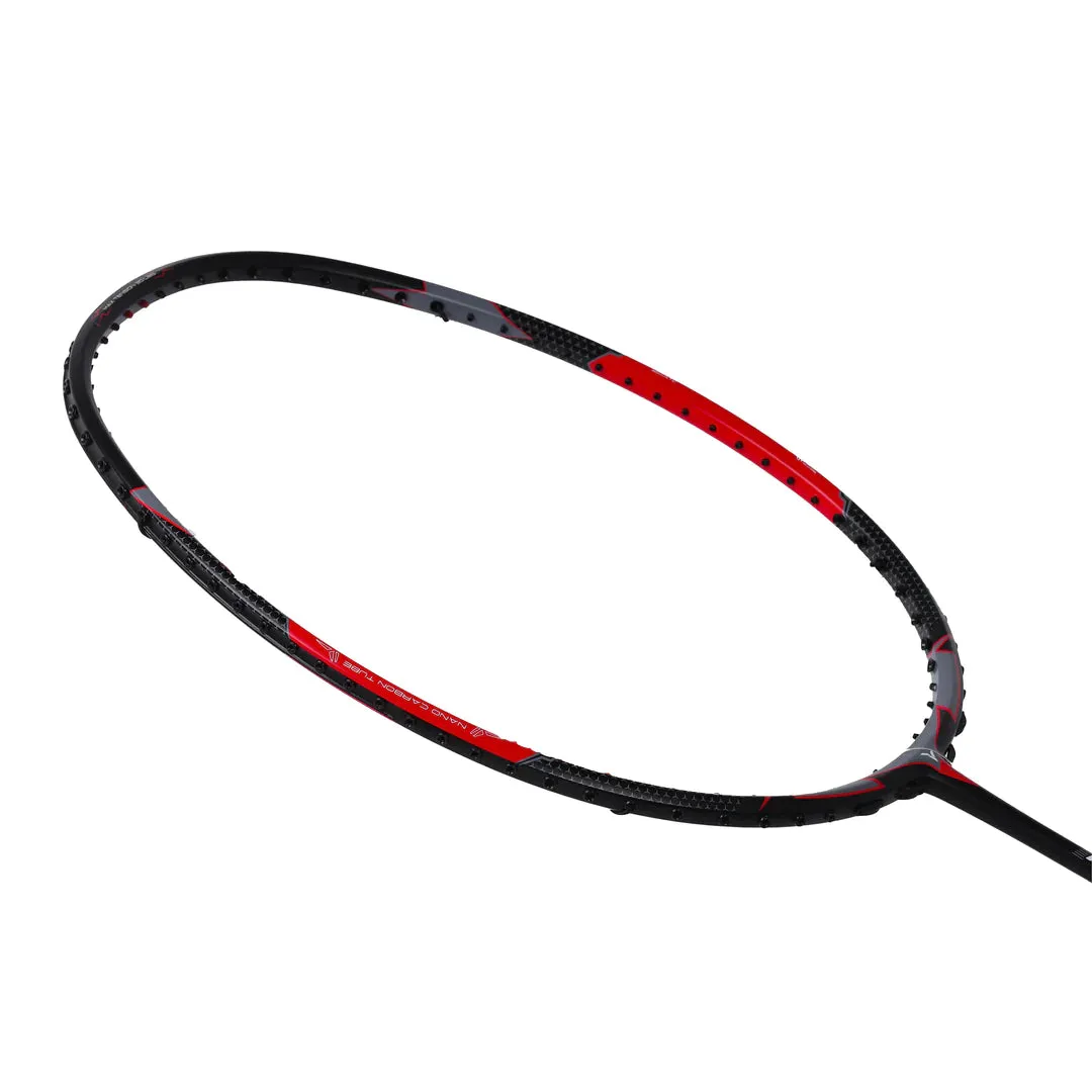 Young Wing Light 73 Badminton Racket (Strung) | Black/Red