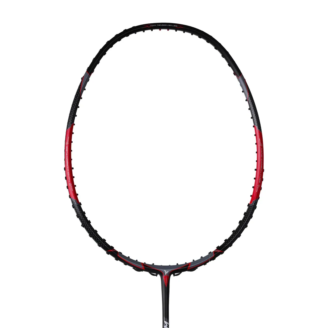 Young Wing Light 73 Badminton Racket (Strung) | Black/Red